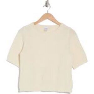 Melrose and Market Cream Crew Neck Sweater‎ with Plush Texture NWOT Size XL